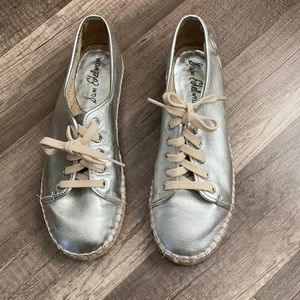 Sam Edelman Silver Lillian Espadrille Shoes